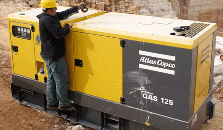 Аренда генератора QAS 125 Atlas Copco от суток